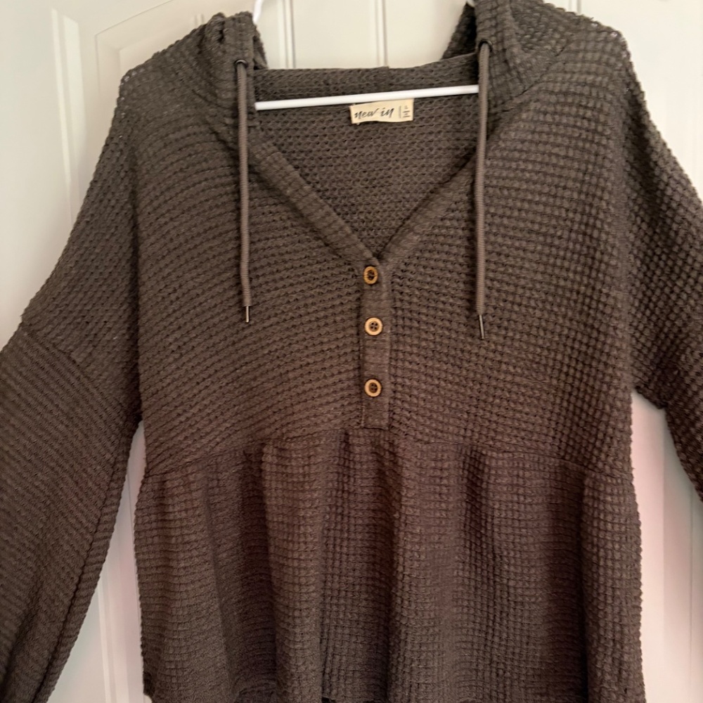 Babydoll Sweater V Neck - Picture 2 of 6